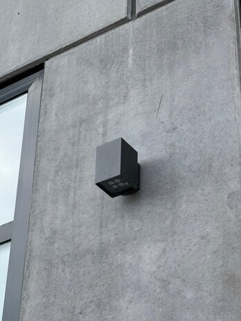 Weerbestendige Outdoor Wandlamp Zwart – Twin Up/Down Cube – 150 mm – IP55