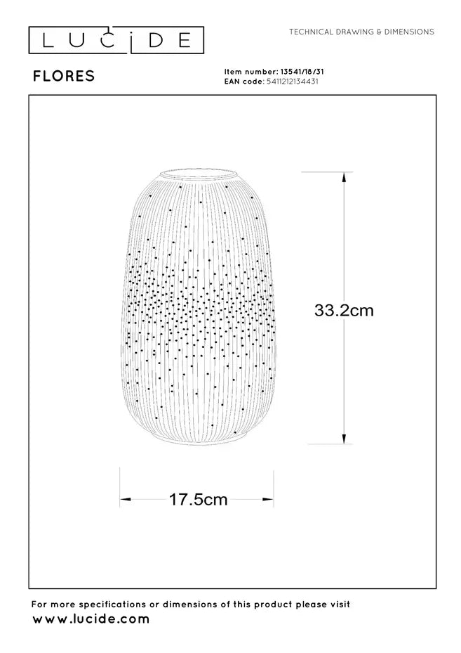 Witte Design Tafellamp – 17,5 cm Rond – E14 – Tijdloos & Modern