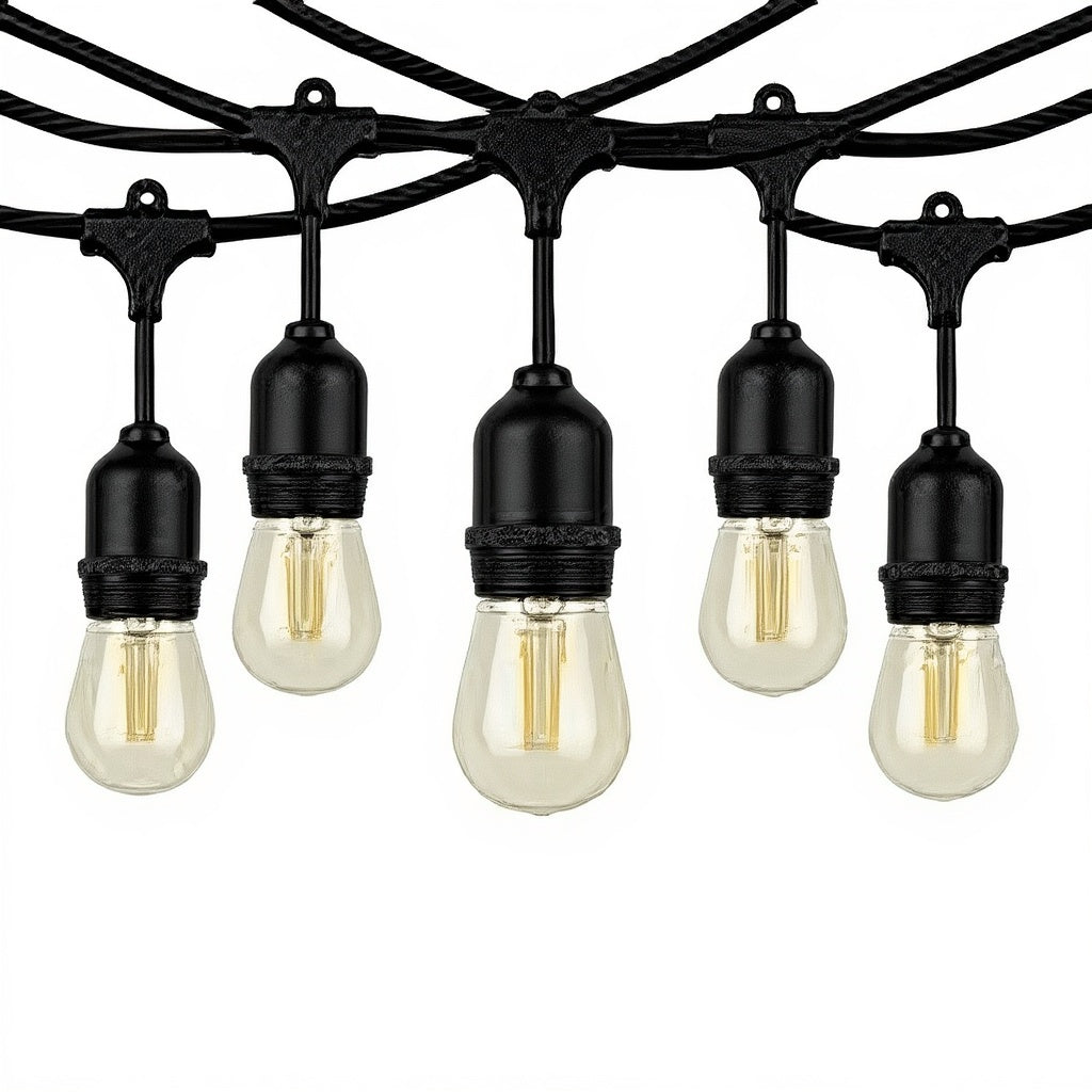 Buiten Lichtslinger 10 Meter – Prikkabel met 10x 1W E27 LED Lampen
