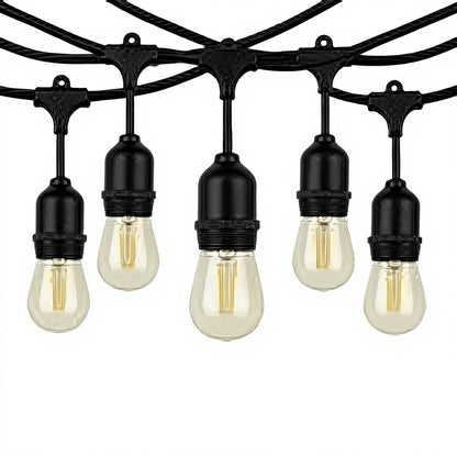 Buiten Lichtslinger 10 Meter – Prikkabel met 10x 1W E27 LED Lampen