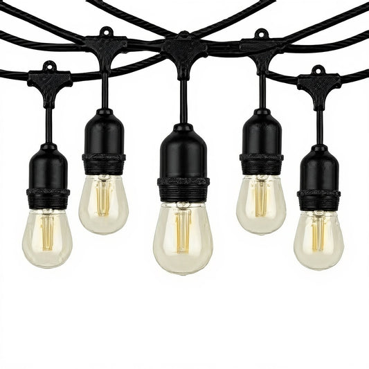 Buiten Lichtslinger 10 Meter – Prikkabel met 10x 1W E27 LED Lampen