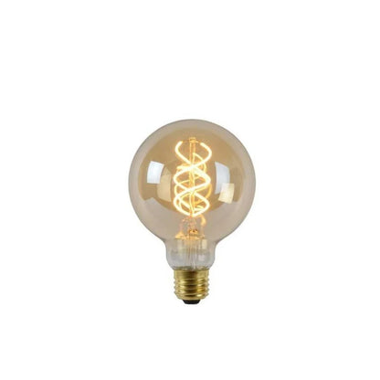 Vintage Globe G95 LED – E27 – 4.9W Filament – 2200K Amber – Dimbare Lichtbron