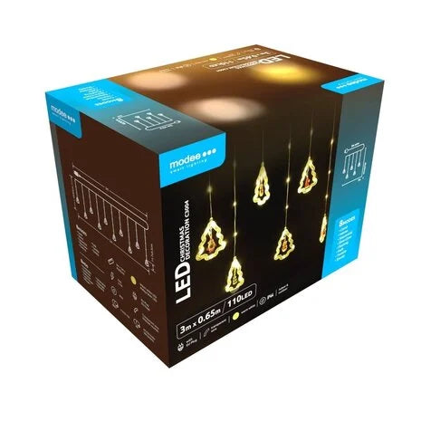 LED Kerstlint 3m – 110 Warm Wit LED’s – Adapter Aansluiting – Waterdicht IP44